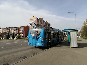 В Абакане приостановили движение двух троллейбусов