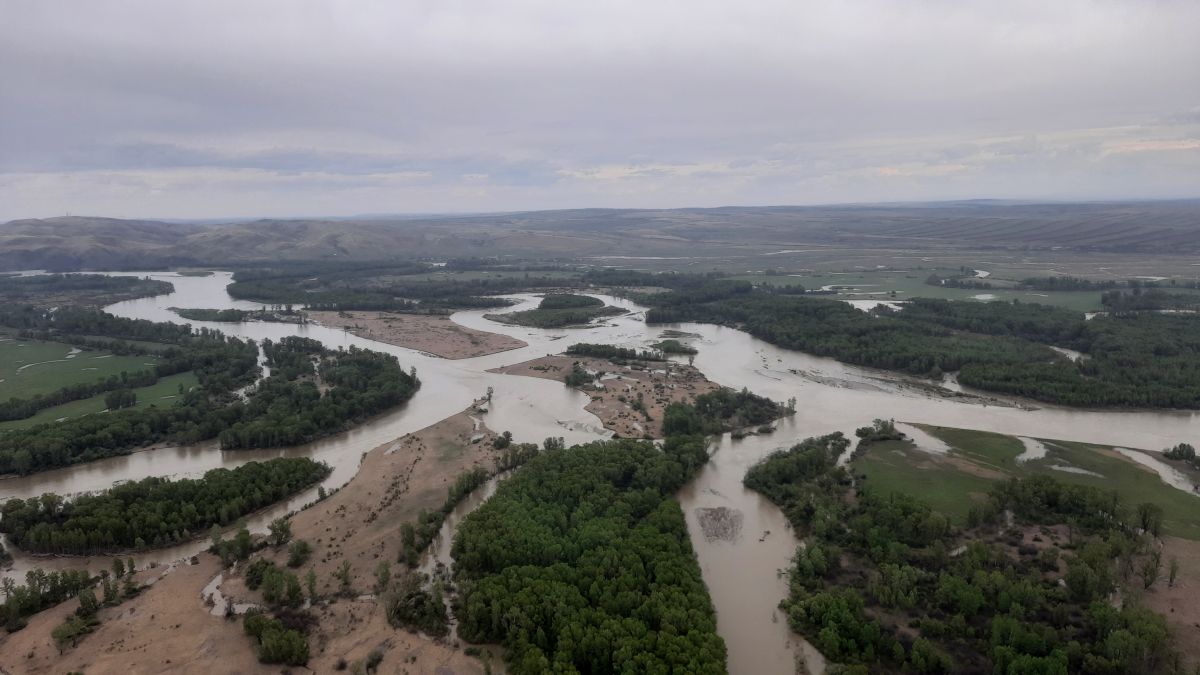 Уровни воды в реке Абакан продолжают расти