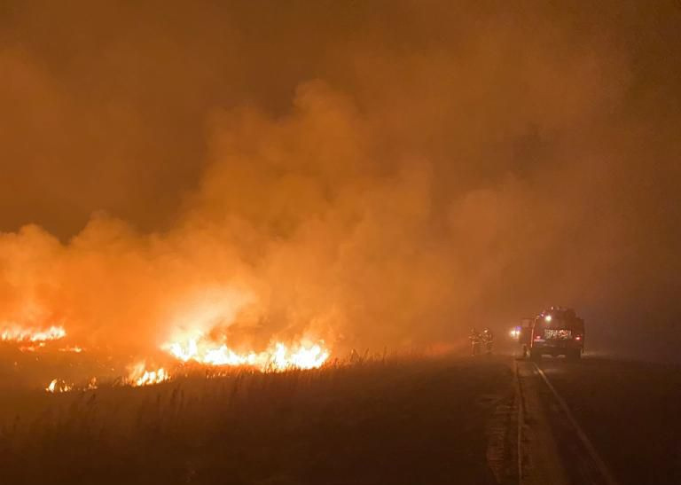 В Хакасии потушили крупный степной пожар