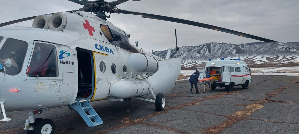 В Хакасии 9-летнего ребенка на вертолете эвакуировали в больницу