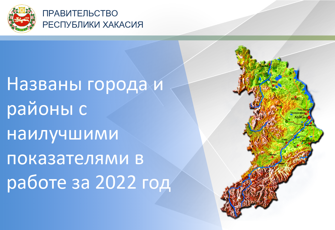 Названы города и районы Хакасии с наилучшими показателями в работе за 2022 год