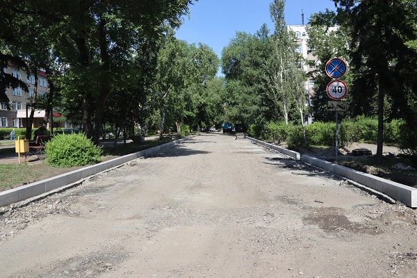 В Абакане благоустраивают центральный проспект Ленина