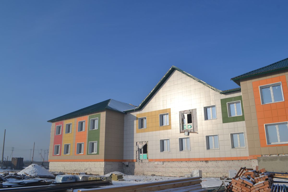 Новый детский сад строится в селе Белый Яр