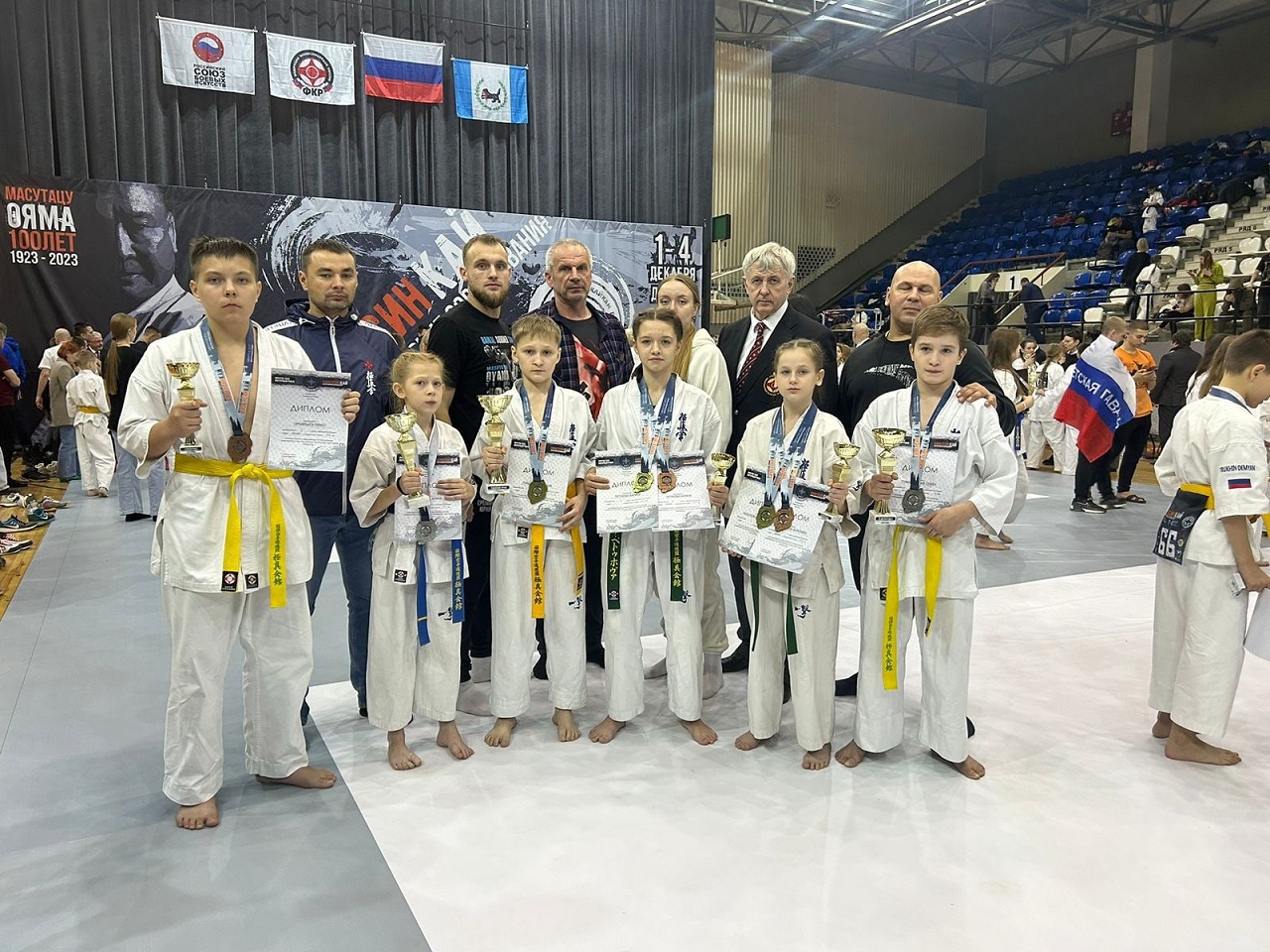 Спортсмены из Хакасии стали победителями и призёрами всероссийского турнира по киокусинкай
