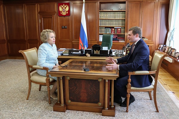 Валентин Коновалов встретился с председателем Совета Федерации Валентиной Матвиенко
